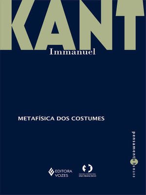 cover image of Metafísica dos costumes--Parte I e II